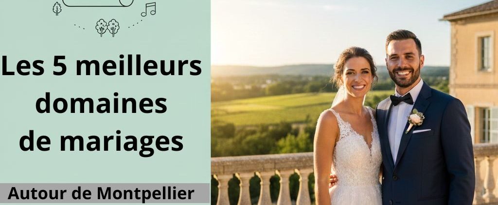 les 5 meilleurs domaines de mariage autour de Montpellier